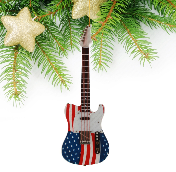 Miniature Stars and Stripes Guitar-TEG40